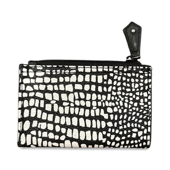 Vera Bradley Black and White Croc-Embossed Wallet - Picture 3 of 5